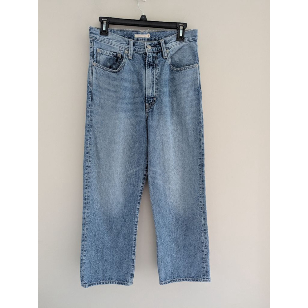 Levi's Ribcage Straight Leg High Rise Denim Jeans Women's Size 30 - Picture 9 of 9